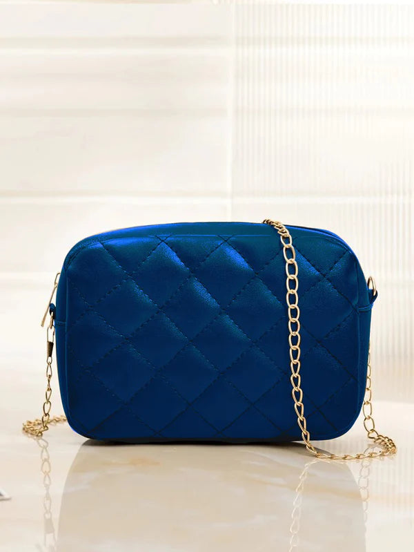 LUXE BLUE CROSS BODY BAG