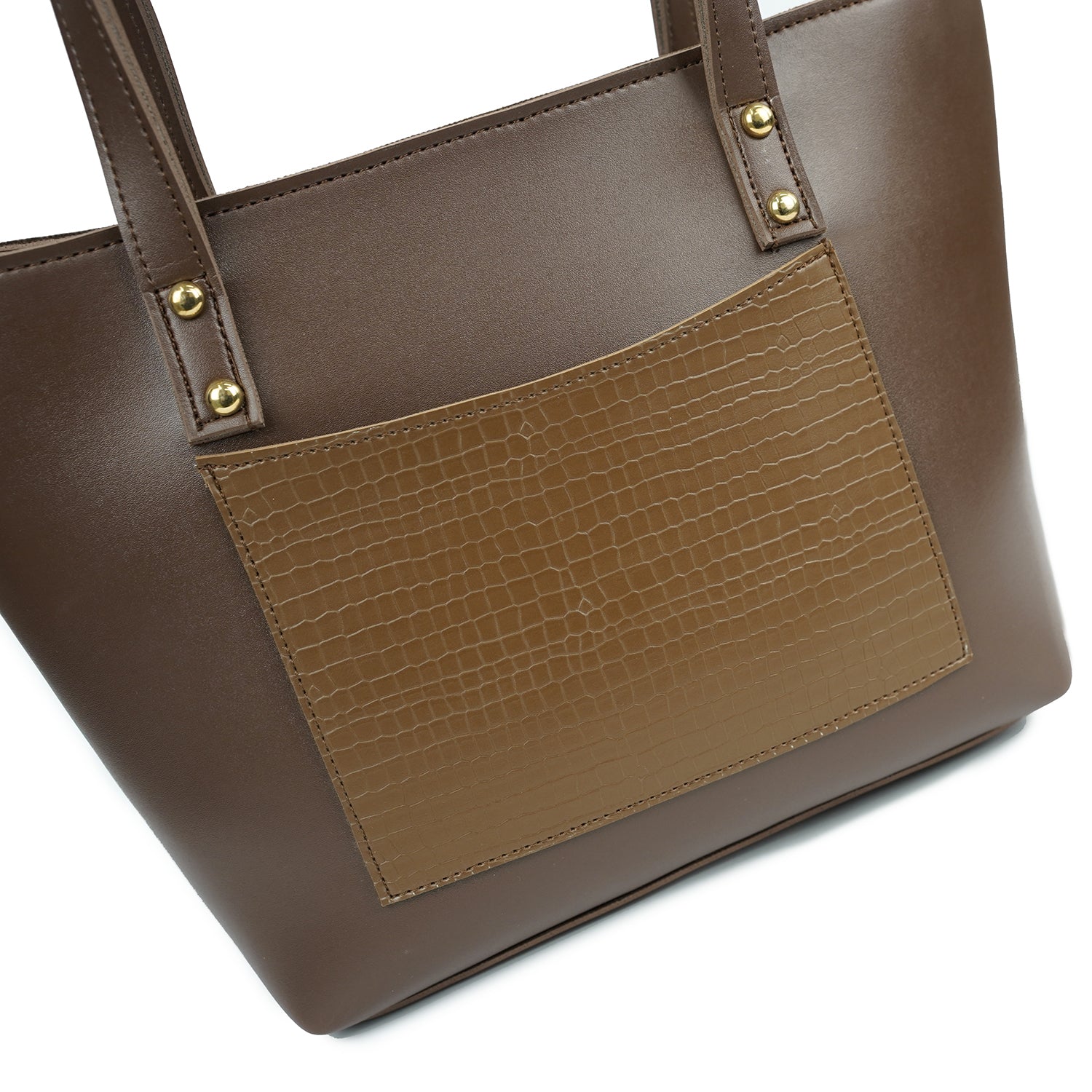 RB Brown Tote Bag