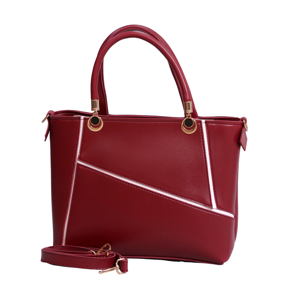 Contour Luxe Tote Maroon Bag