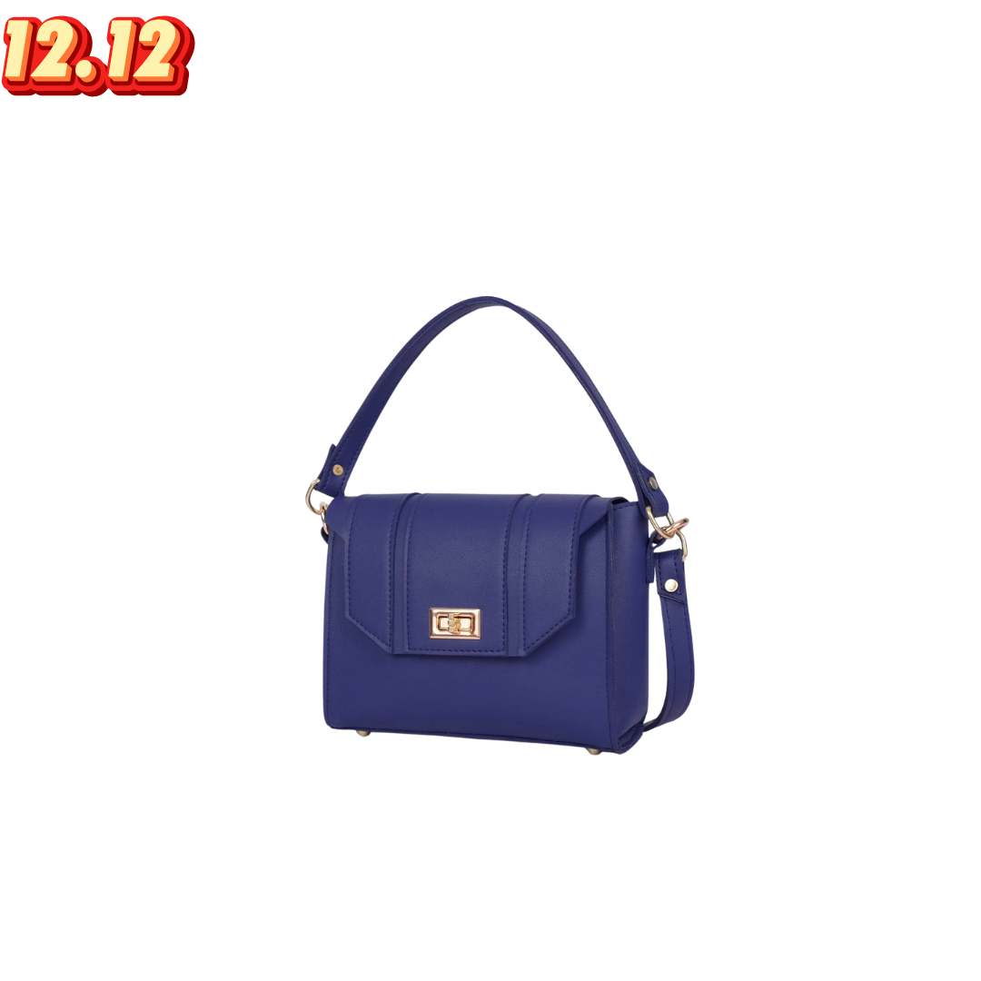 Blue Compact Top Handle Bags