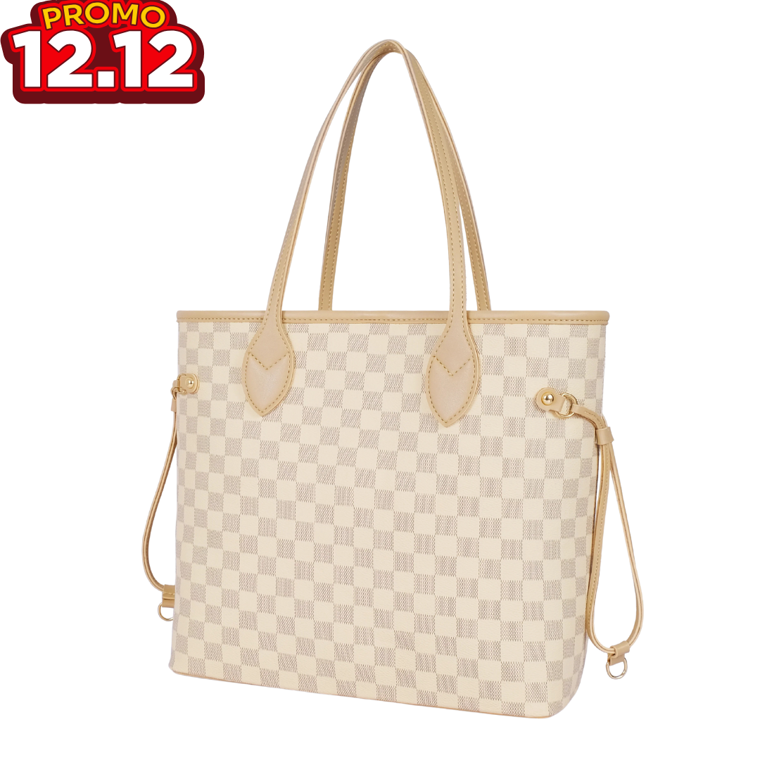 NeverFull White Tote Bag