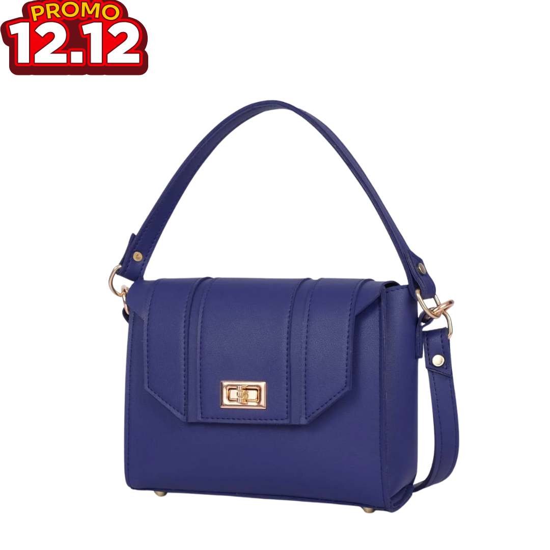 Blue Compact Top Handle Bags