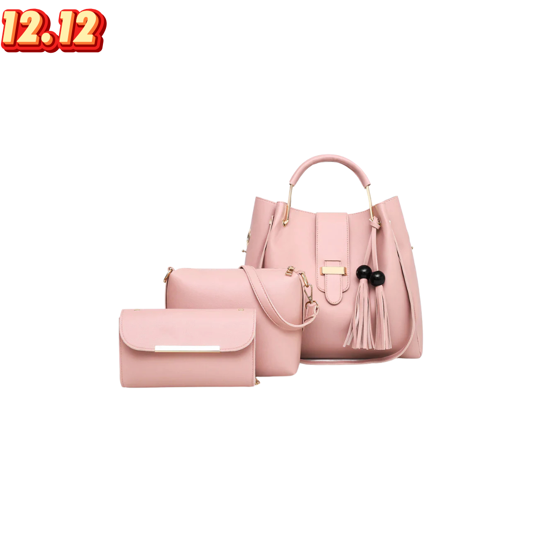 3 pcs Queen T-Pink Handbag