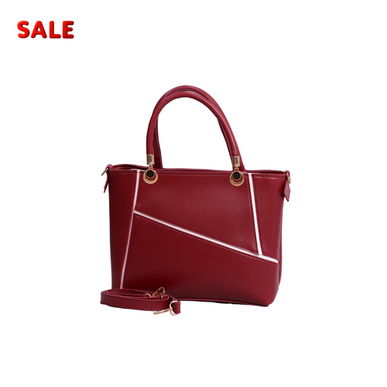 Contour Luxe Tote Maroon Bag